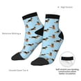 thumbnail image 4 of Goofa German Shepherd Dog Pattern Non Slip Socks with Grips for Elderly, Crew Socks Yoga Hospital Socks Cushioned Sole Gripper Socks for Men Women, 4 of 5