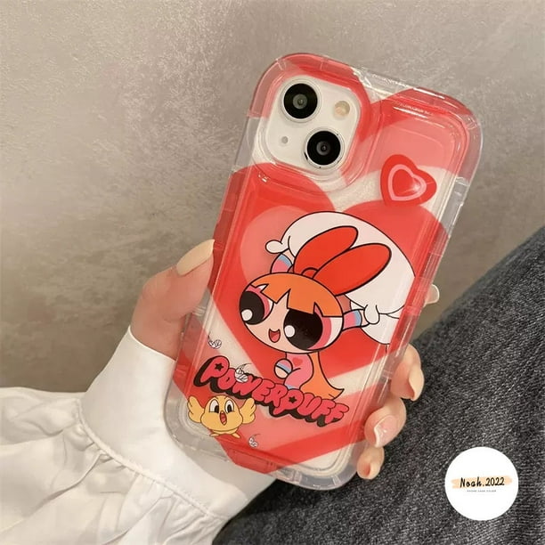Cute The Powerpuff Girls Funda Samsung A04E A11 A30 A03s F23 A13 A52 A50 A50s A30s A04 A12 A03 A23 A20 A32 A52s A04s M11 A02s M23 M13 De Tpu De Corazón De Amor Suave Transparente Gao Jiahui unisex