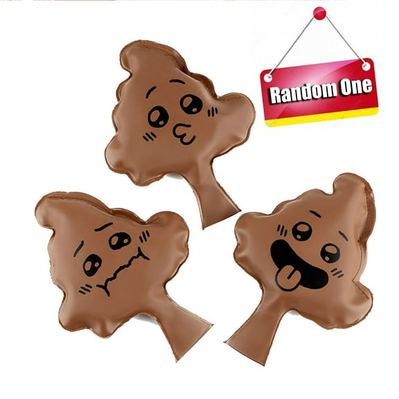 KOYPTL Brown Halloween Whoopie Cushion for Children Over 3 Years Old,Cushion Poop Shape Fart Prank Toy,Funny for Halloween Party Christmas Stocking Stuffers Gift(1 PC)