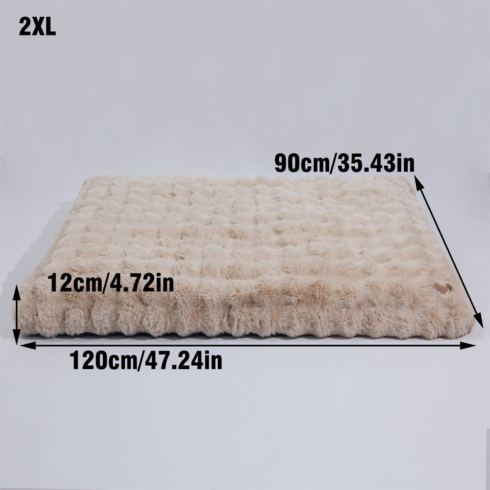 BingoPaw XXL Dog Bed Washable Calming Pet Crate Mattress with Removable Cover Waterproof