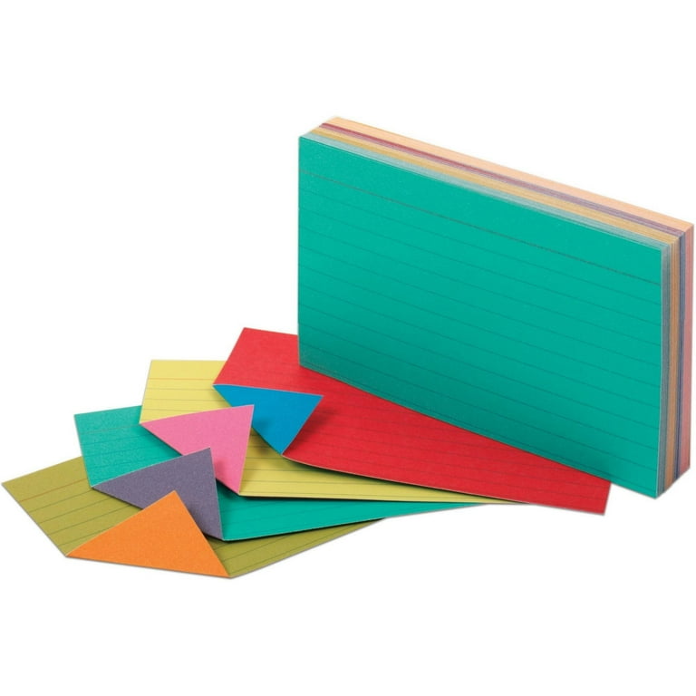 Extreme Index Cards, Ruled, 3 x 5, Assorted, 100/Pack Extreme Index Cards, Ruled, 3 x 5, Assorted, 100/Pack