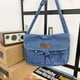 thumbnail image 1 of Bolso de mezclilla Bolso de viaje Correa ajustable Bolsas de mano para mujer Bolso vintage portátil, 1 of 9