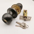 thumbnail image 5 of Clearance! Dinmmgg Keyed Alike Entry Door Knob and Single Cylinder Lockset Black Front Door Knob with Key and 1 Pack, 5 of 9