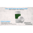 thumbnail image 2 of 18 oz. Double Wall Plastic Tumblers - 10 Pack - Green, 2 of 5