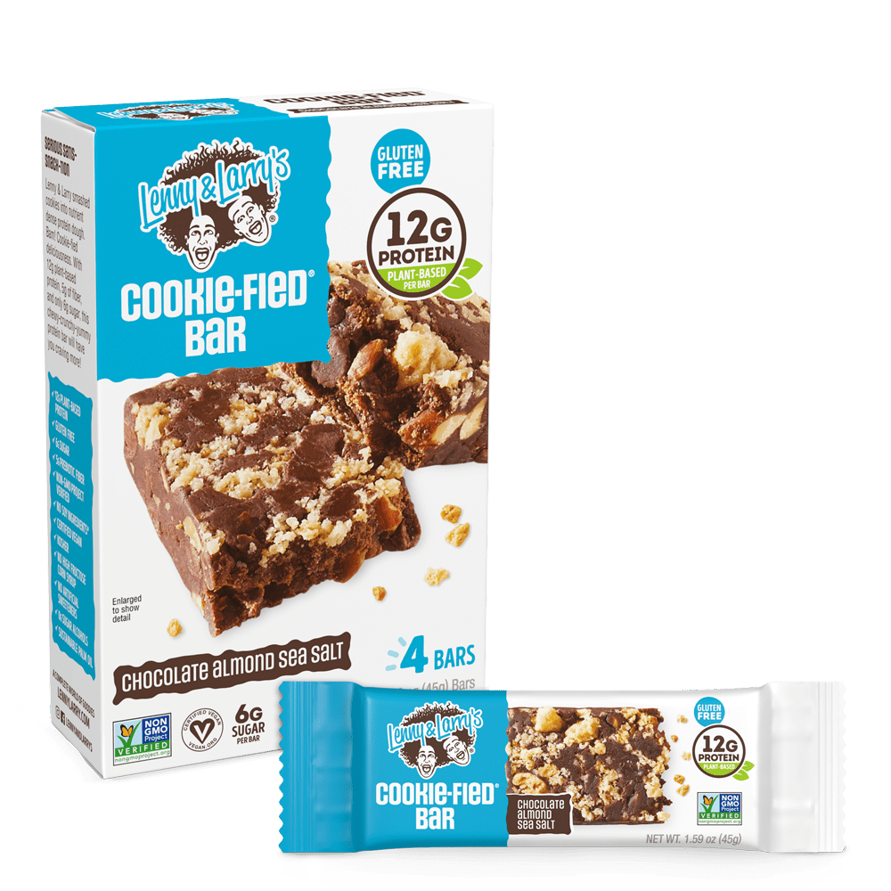 Lenny & Larry's The Complete Cookie-Fied Bar, Chocolate Almond Sea Salt, 4 Ct