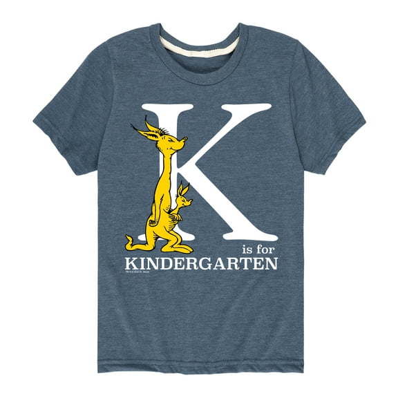 Dr. Seuss - K Is For Kindergarten - School - Youth Short Sleeve Graphic T-Shirt