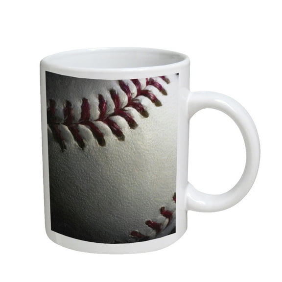 KuzmarK Coffee Cup Mug 11 Ounce - Baseball Painting