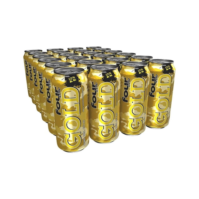 Pack de 24 Bebida Mezcla Four Loko Gold de 473ml Four Loko Gold 473ml
