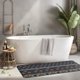 thumbnail image 2 of Boho Blue Elaborate Ethnic Pattern Kitchen Rug Mat,Kitchen Runner Rugs Non Skid Washable,Decorative Kitchen Floor Mats for Kitchen,Sink,Laundry,17"x47.2", 2 of 7