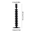 thumbnail image 3 of Linnome Halloween Themed Black Glass Candlestick, Elegant Gothic Taper Candle Holder for Table Centerpiece Decor, Spooky Party Ornament and Haunted House Holiday Decoration Gift, 3 of 6