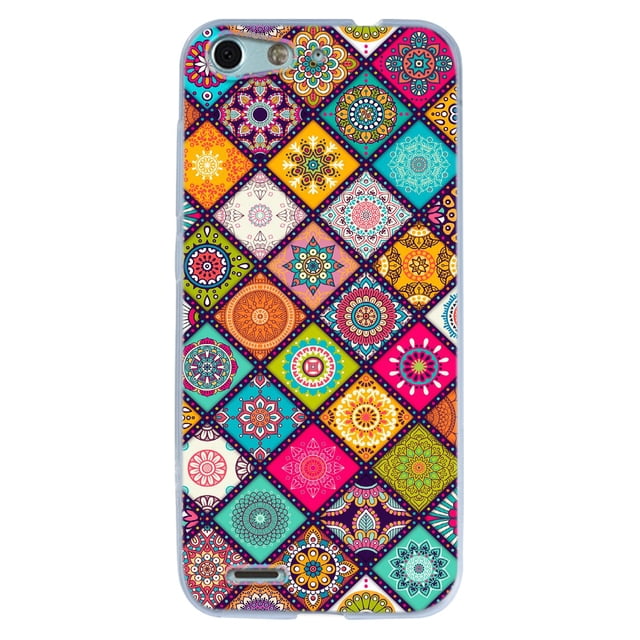 Funda para Blade V6 Mandalas, Uso Rudo, InstaCase Protector para Blade V6 antigolpes, case Mandala mosaico