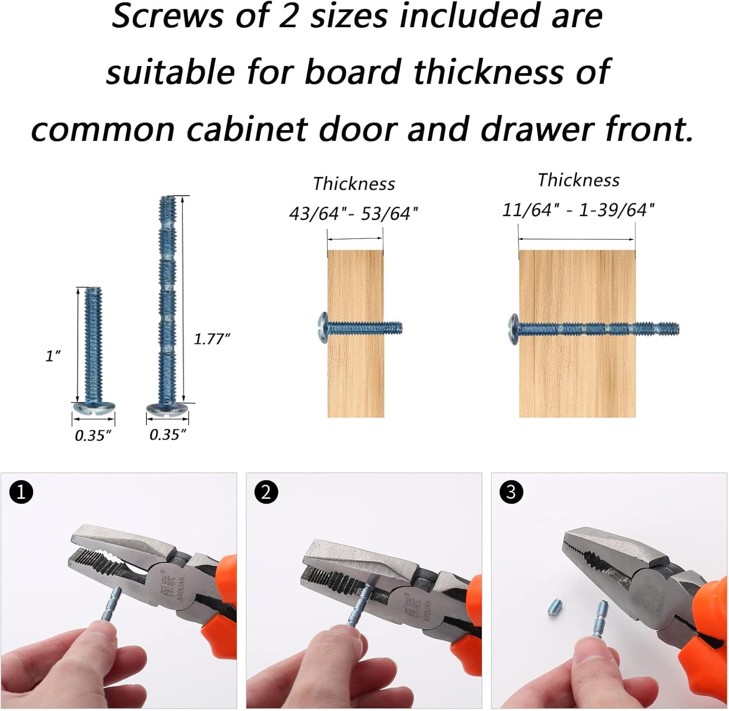 Furniware 192mm 10-Pack Cabinet Pulls, Zinc Alloy Drawer Pulls, Hardware Modern Kitchen Cabinet Door Handles, for Kitchen and Bathroom Cabinets Cupboard, Brushed Nickel-192mm(7.6 Inch) Hole Center