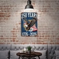 thumbnail image 4 of Patriotic 250 Years 1776-2026 Metal Tin Sign with Flying Eagle and American Flag Wall Decor Plaque for Home Office Bar, 8x12 Inch, 4 of 6