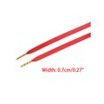 thumbnail image 3 of INSPIRE CHIC Unisex PU Leather Flat Shoe Laces for Sneakers Boots Red 90cm/35.4", 3 of 4