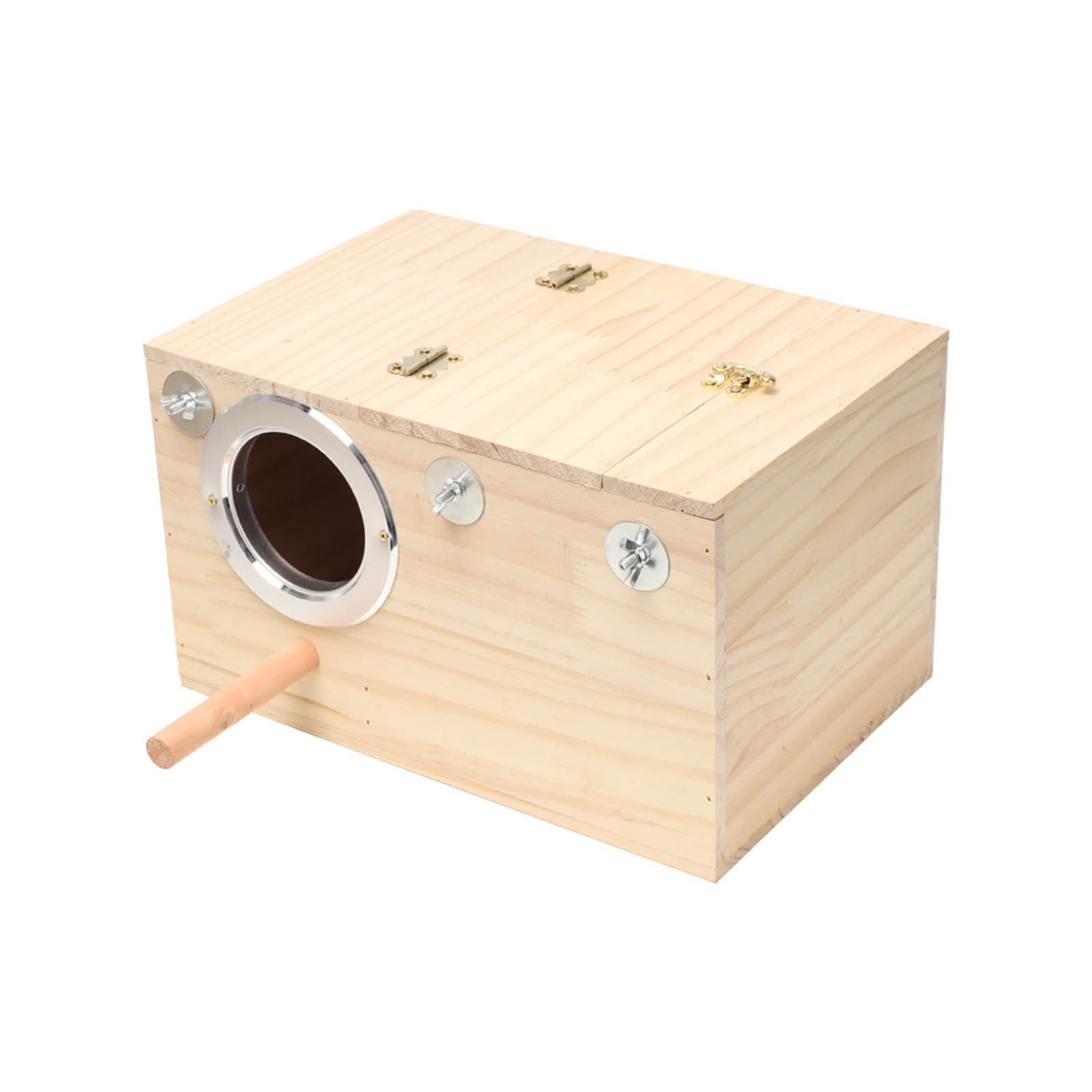 Solid Breeding Enclosure for Budgie and Lovebird Birds Warm Vertical Cage Indoor Safe Housing for Small and Nesting Space