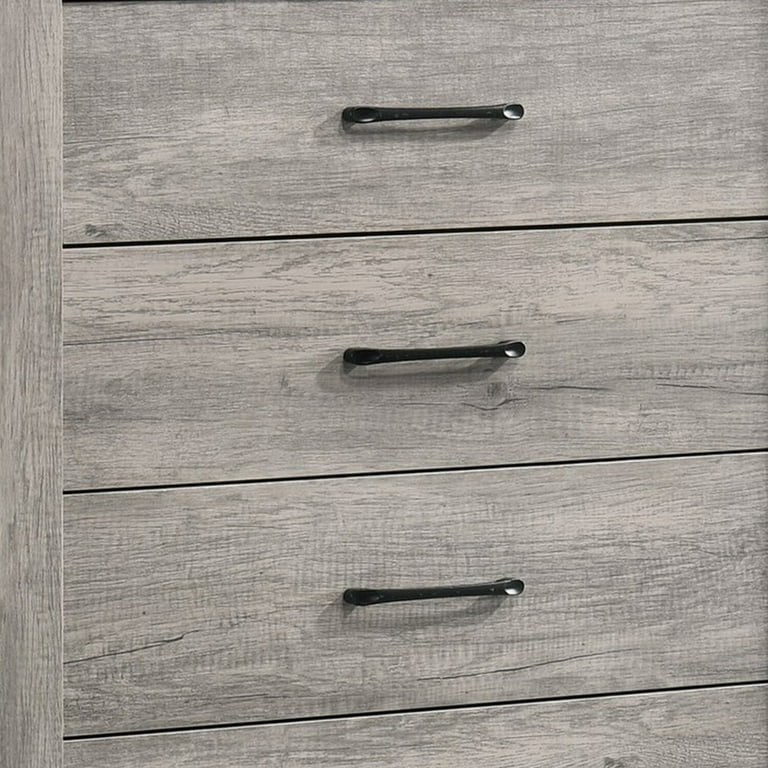 うらん Benjara Bedroom Furniture: Isha 48in 5-Drawer Tall Dresser