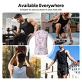 thumbnail image 7 of Bixox Men's Llama Unicorn and Rainbow Printed Shirt Sleeveless Fitness Tank Top-Medium, 7 of 7