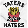 thumbnail image 2 of Taters Before Haters French Fries Unisex Plus Fleece Graphic Hoodie Brisco Brands 4X, 2 of 5