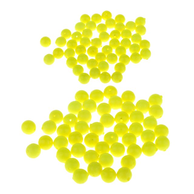 Bobbers Flotantes de Pesca Amarilla, 100 Uds., Flotantes, de Huelga de Espuma EVA, 6mm, 8,3mm