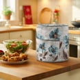 thumbnail image 5 of Blue Broccoli Pressure Cooker Cover Farmhouse Rustic Floral Retro Victorian Style Dust Cover for Kitchen Appliances with Top Handle & Storage Pockets, Fits 8 Quart Instant Pot, Air Fryer, Crock Pot, 5 of 9