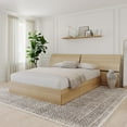 thumbnail image 2 of Nexera Nordik Storage Bed with Headboard, Natural Maple, 2 of 8
