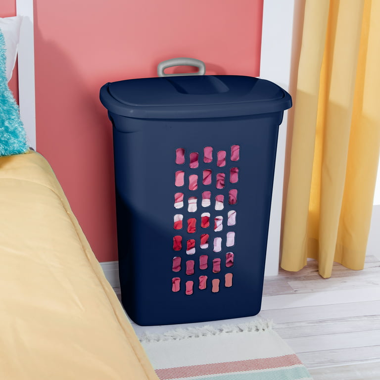 Sterilite Ultra™ Wheeled Plastic Laundry Hamper, Blush Pink, Set of 2 