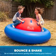 Playland Inflatable Dome Rocker for Kids Ages 5+ | Large 89” Balance Dome Rocker Bouncer with 8 Handles | Fits 3 Children, Heavy-Duty Outdoor Play Equipment for Backyard, 250 Lbs Capacity