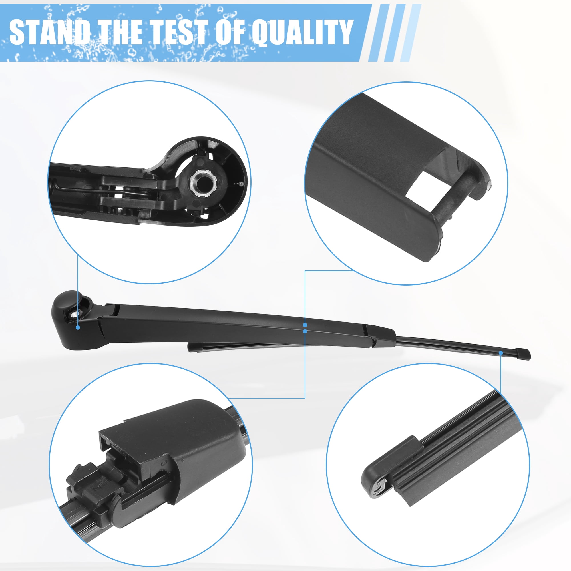 Unique Bargains Rear Wiper Blade Arm Set for VW Jetta 2011-2018 Pack of 3