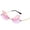 F, variant on YVNAURA Personalized Retro Frameless Gradient Transparent Sunglasses for Women Men Under $8 UV400 Polarized Square Metal Sun Glasses with Clear Frame Lightweight Vintage Shades for Outdoor Driving