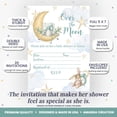 thumbnail image 2 of Over the Moon Baby Shower Invitations, 20 Fill-In Cards with Envelopes, 5x7 Baby Shower Invites & Supplies, New Baby Celebration Cards, Made in USA by Amanda Creation, 2 of 9