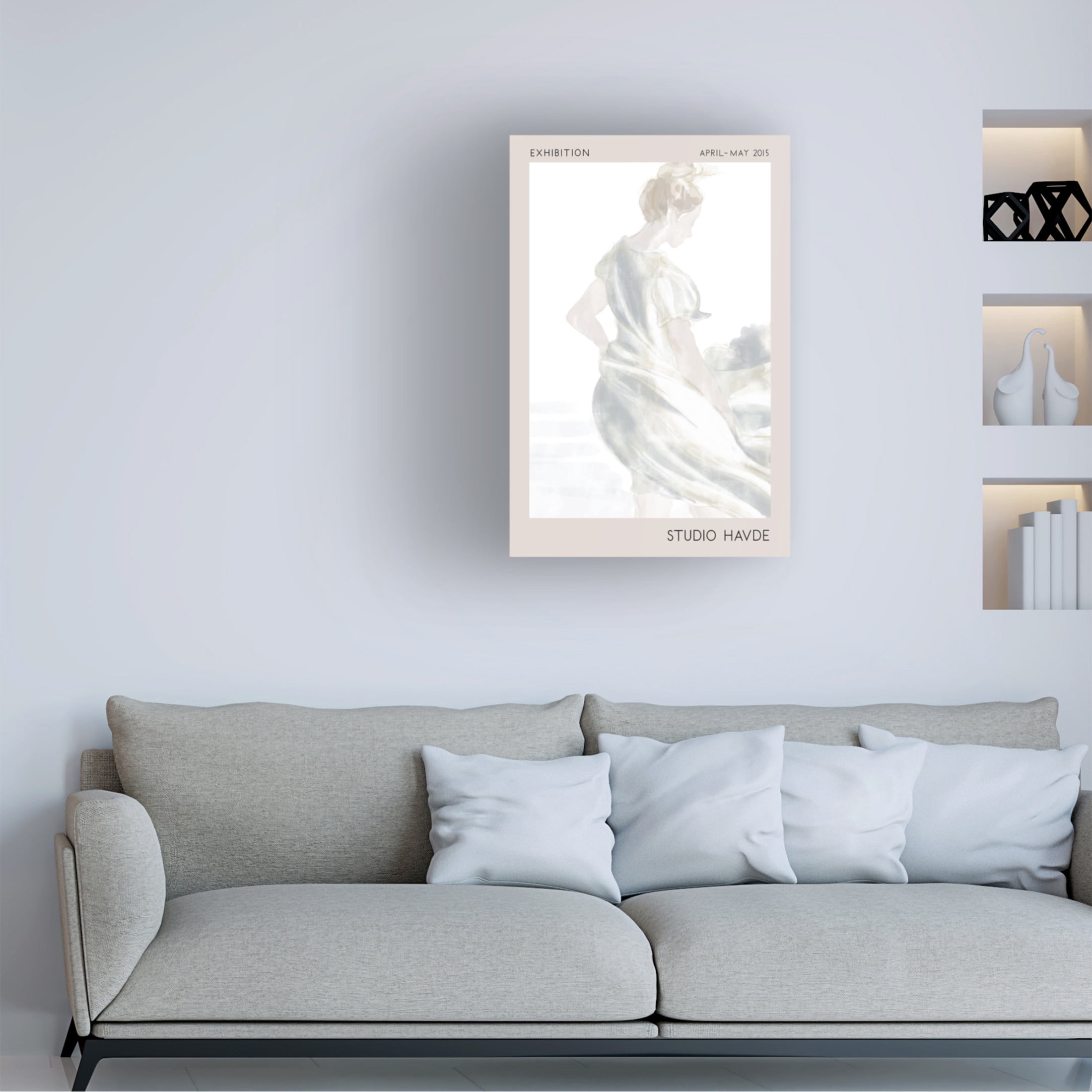 Canvas Wall Art - Pictufy Studio Ii 'Studio Havde' Wall Art for Living Room, Bedroom, or Office Décor by Trademark Fine Art - 16 x 24 Inches
