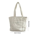 thumbnail image 2 of Bolso Ligero para Mujer Bolso Compras Femenino Suave Gran Capacidad (blanco), 2 of 9