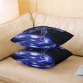 thumbnail image 2 of Set of 2 Baseball Throw Pillow Covers for Dorm,Neon Baseball Athletes Pillow Covers,Sports Game Cushion Covers,Purple Starry Sky Decorative Pillow Covers,18x18 Inch, 2 of 5
