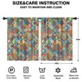 thumbnail image 2 of Blackout Kids Curtains,Boho Bohemia Flower Childrens Insulated Curtains Set Of 2,Bedroom Essentials,Toddler Room Decor 42"x54"(106x137cm), 2 of 4