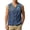 Royal Blue, variant on GrmtClth Western Aztec Zigzag Chevron Patchwork Mens Sleeveless Tank Vest, Lightweight Button Front Travel Camping Casual Shirt Navy 3XL
