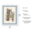 thumbnail image 2 of Lisbon Portugal - Tower of Belem - Vintage Airline Travel Poster by David Klein c.1960s - Fine Art Matte Paper Print (Unframed) 11x14in, 2 of 4