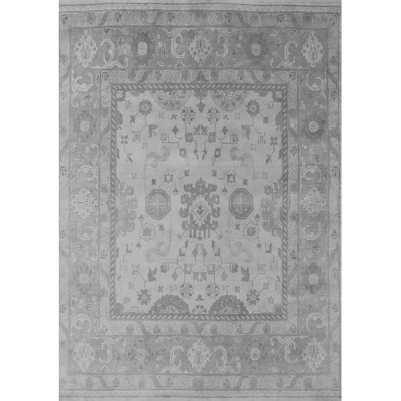 Ahgly Company Indoor Rectangle Oriental Gray Industrial Area Rugs, 2' x 3'
