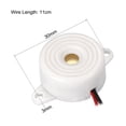 thumbnail image 2 of Unique Bargains 2Pcs DC 12V Zumbador Electrónico Activo Alarma Sonido Intermitente, 2 of 5
