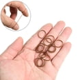 thumbnail image 3 of 1000 Pcs Mini Élastiques Doux pour Cheveux d'Enfants (Brun Foncé), 3 of 5