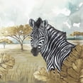 thumbnail image 2 of Golden Zebras by Eva Watts, Canvas Wall Art, 24W x 24H, 2 of 2