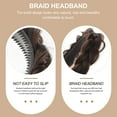 thumbnail image 5 of unbranded Trenzada Natural En Resistente Color Marrón Oscuro Para Uso Diario Y Fiestas, 5 of 5