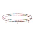 thumbnail image 1 of LYMAYTER Body Chain Body Chain - Colored Beads, Double Layer, Handmade, Bohemian Belly Chain for Women, 1 of 1