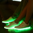 thumbnail image 3 of Korean Style Women LED Luminous Sneakers USB Rechargeable Light Up Athletic Board Shoes Low Top Fashion Sportswear, 3 of 8
