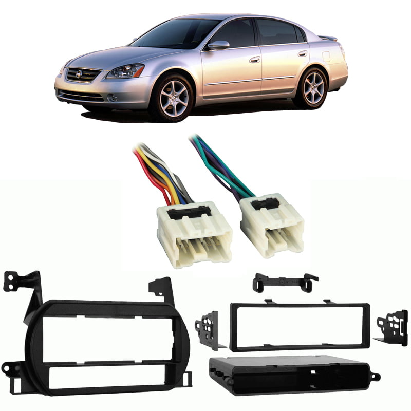 Single DIN Bluetooth Car Stereo Radio Dash install kit for 02-04 Nissan ALITMA