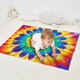 thumbnail image 2 of Colorful Rainbow Tie Dye Spiral Pattern Blanket,Comfortable Soft Flannel Throw Blanket,All Season,Warm Lightweight Blankets for Sofa Bed Couch Living Room Chair,30"x40", 2 of 4