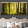 thumbnail image 3 of wall26 Framed Canvas Print Wall Art Set Springtime Sunlight Green Tree Forest Nature Wilderness Photography Realism Rustic Landscape Colorful Cool for Living Room, Bedroom, Office - 16"x24", 3 of 5