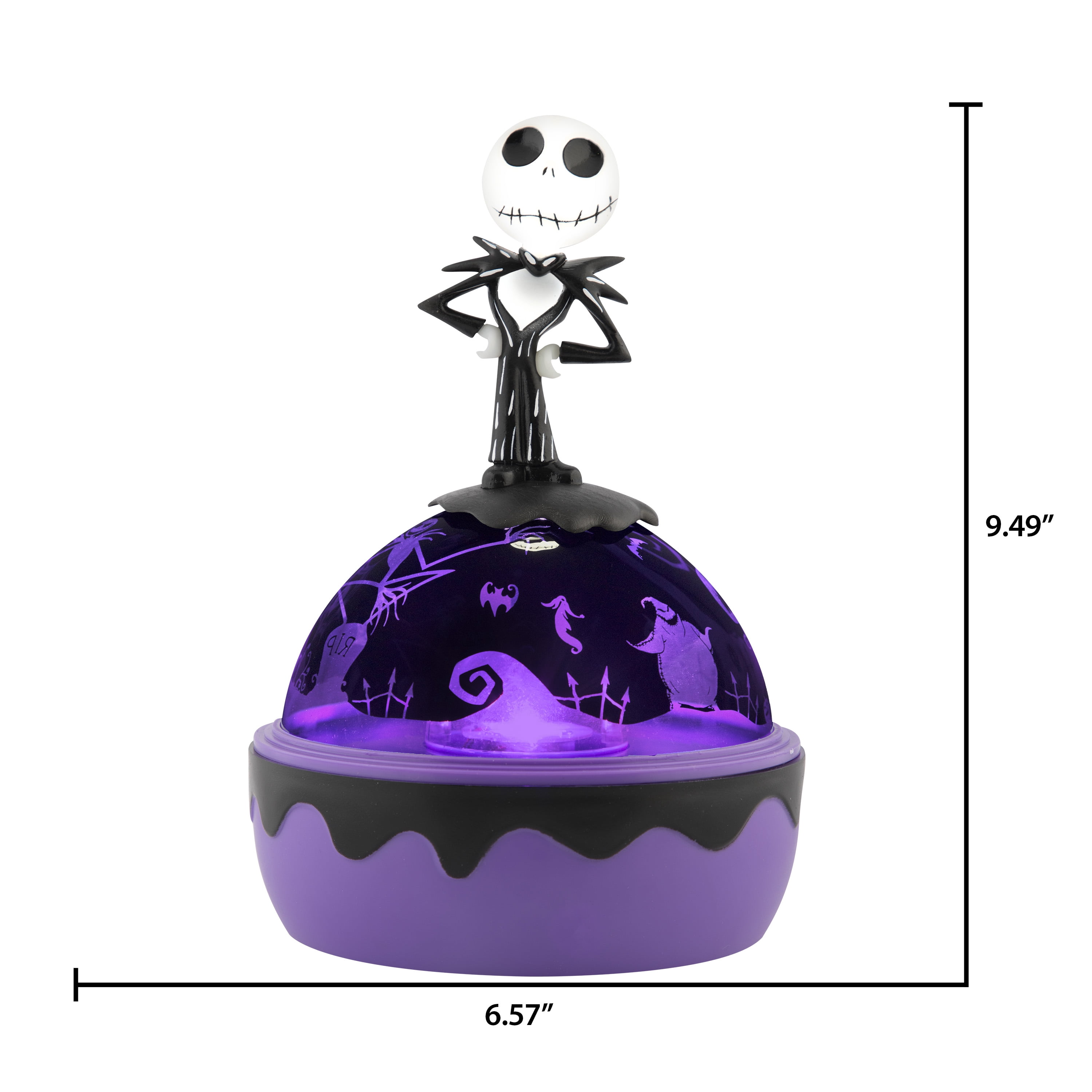 Halloween Lightshow Projector Lights Tabletop Shadow Lights Holiday Lighting Jack Skellington Figural Topper Disney
