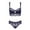 Blue, variant on Varsbaby Sexy Lace Padded Push Up Bra Lingerie Sets for Women