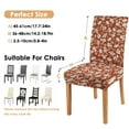 thumbnail image 6 of Set of 4 Modern Floral Dining Chair Covers Bright Wildflower and Butterfly Pattern Washable Polyester Stretch Slipcovers Removable Seat Protector for Artistic Home, 6 of 7