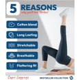 thumbnail image 6 of Nirlon 7/8 Capri Leggings For Women - High Waisted Leggings With Pockets, 6 of 6